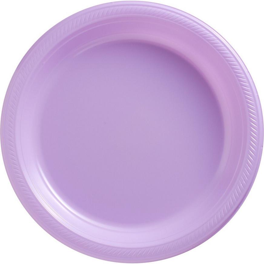 Lavender Plastic Dinner Plates 20ct